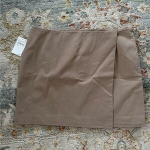 Good American Tan Mini Skirt